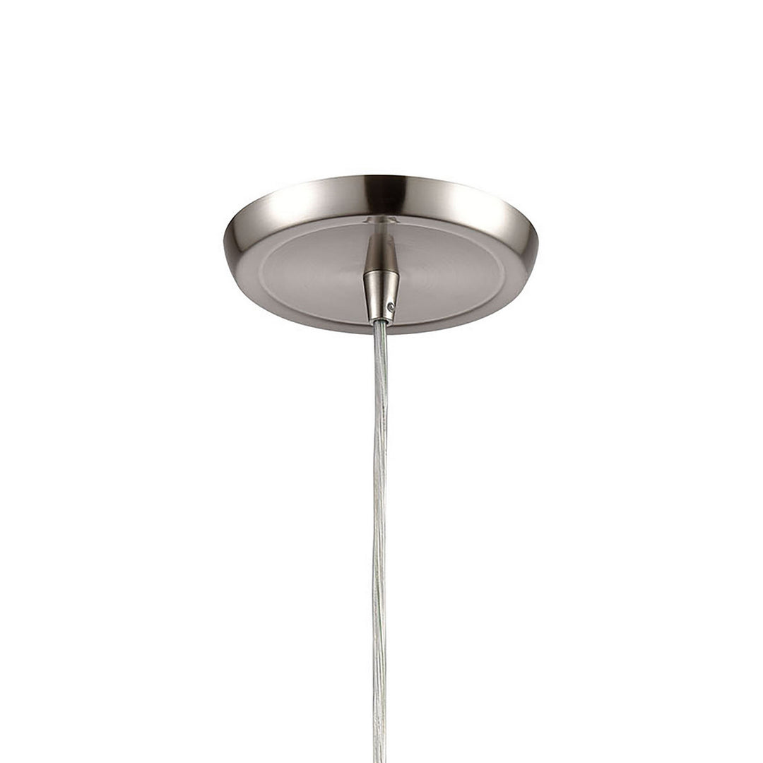 Elk Diamond Pleat 21194/1 Pendant Light - Satin Nickel