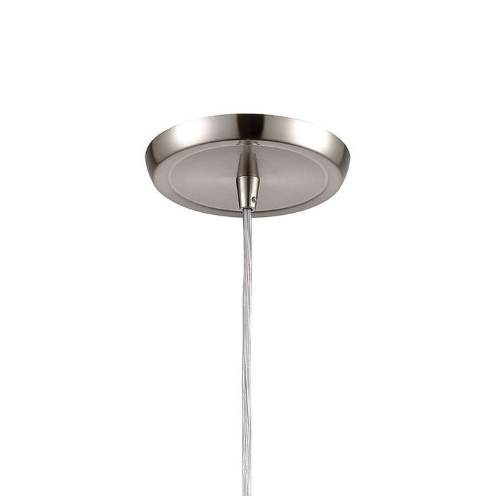 Elk Diamond Pleat 21194/1 Pendant Light - Satin Nickel