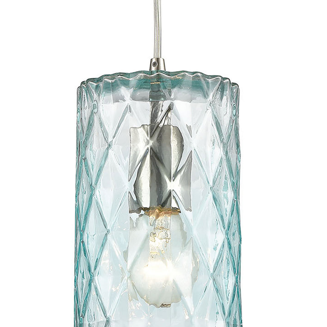 Elk Diamond Pleat 21194/3 Pendant Light - Satin Nickel