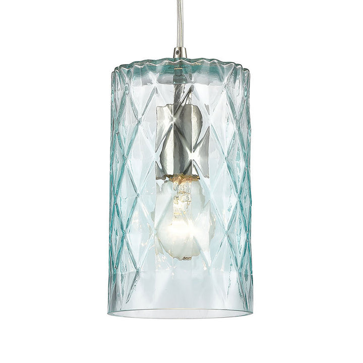 Elk Diamond Pleat 21194/3L Pendant Light - Satin Nickel