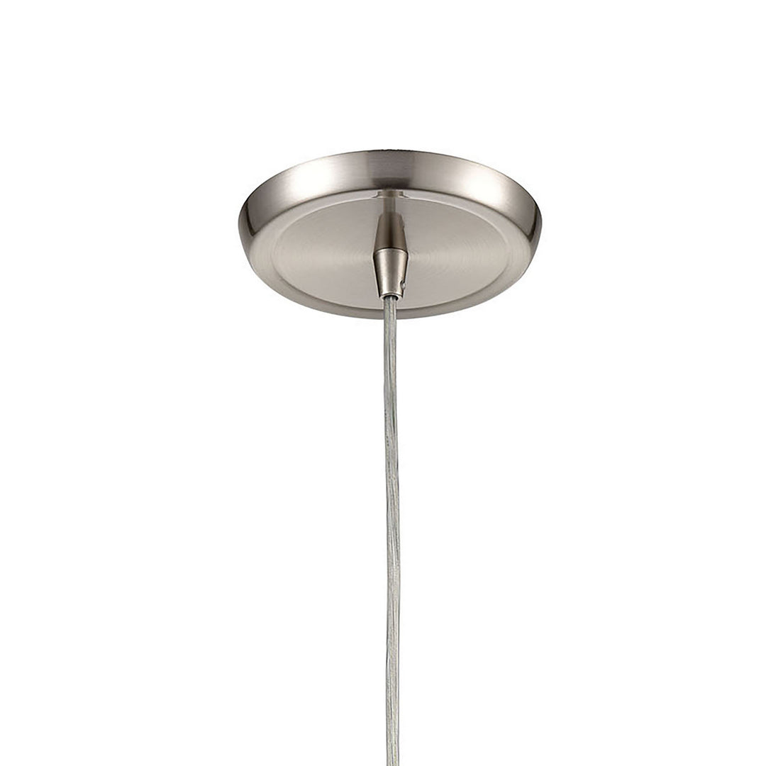 Elk Hand Formed Glass 21200/1 Pendant Light - Satin Nickel