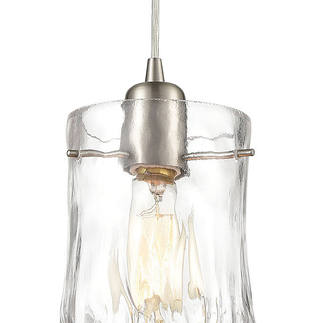 Elk Hand Formed Glass 21200/3 Pendant Light - Satin Nickel
