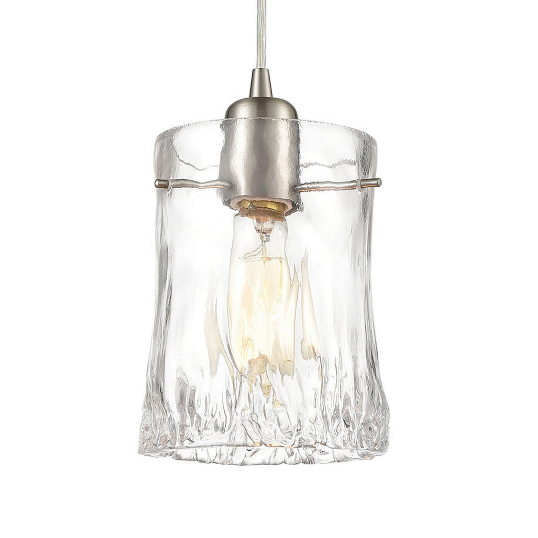 Elk Hand Formed Glass 21200/3 Pendant Light - Satin Nickel