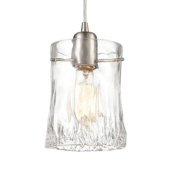 Elk Hand Formed Glass 21200/3L Pendant Light - Satin Nickel