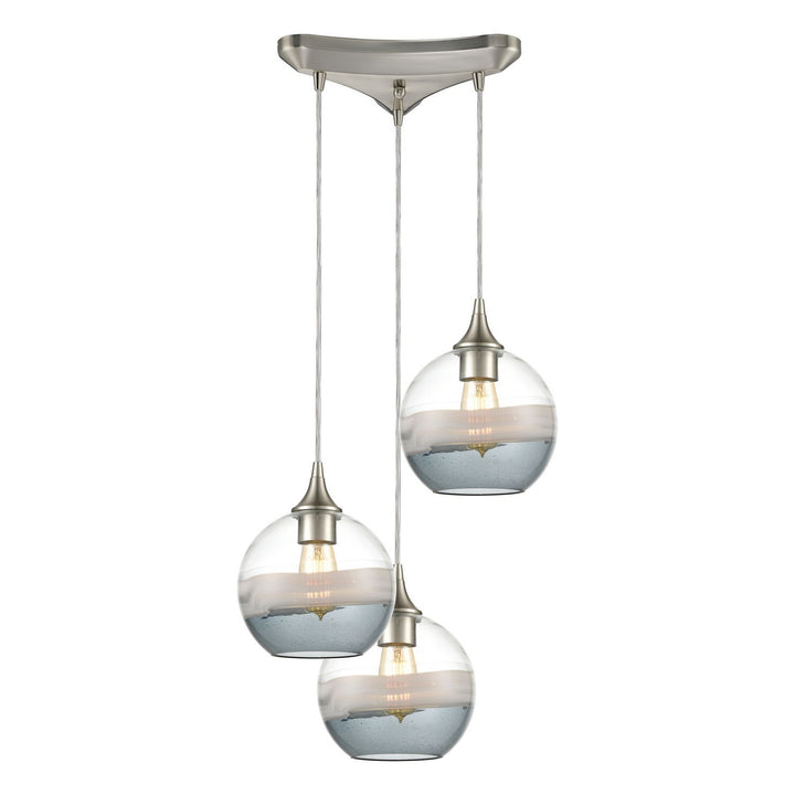 Elk Sutter Creek 25099/3 Pendant Light - Satin Nickel