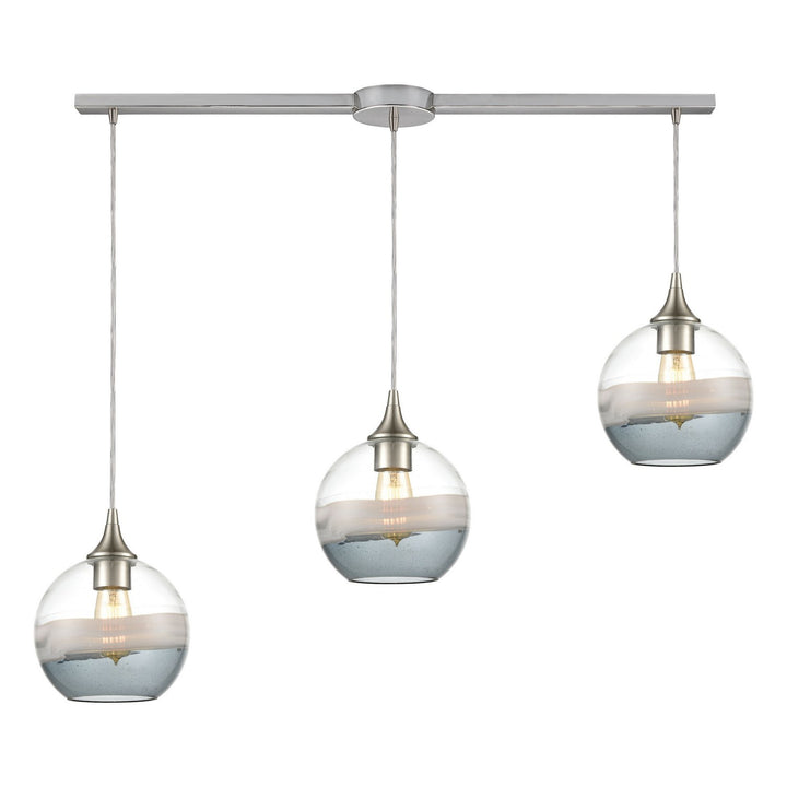 Elk Sutter Creek 25099/3L Pendant Light - Satin Nickel