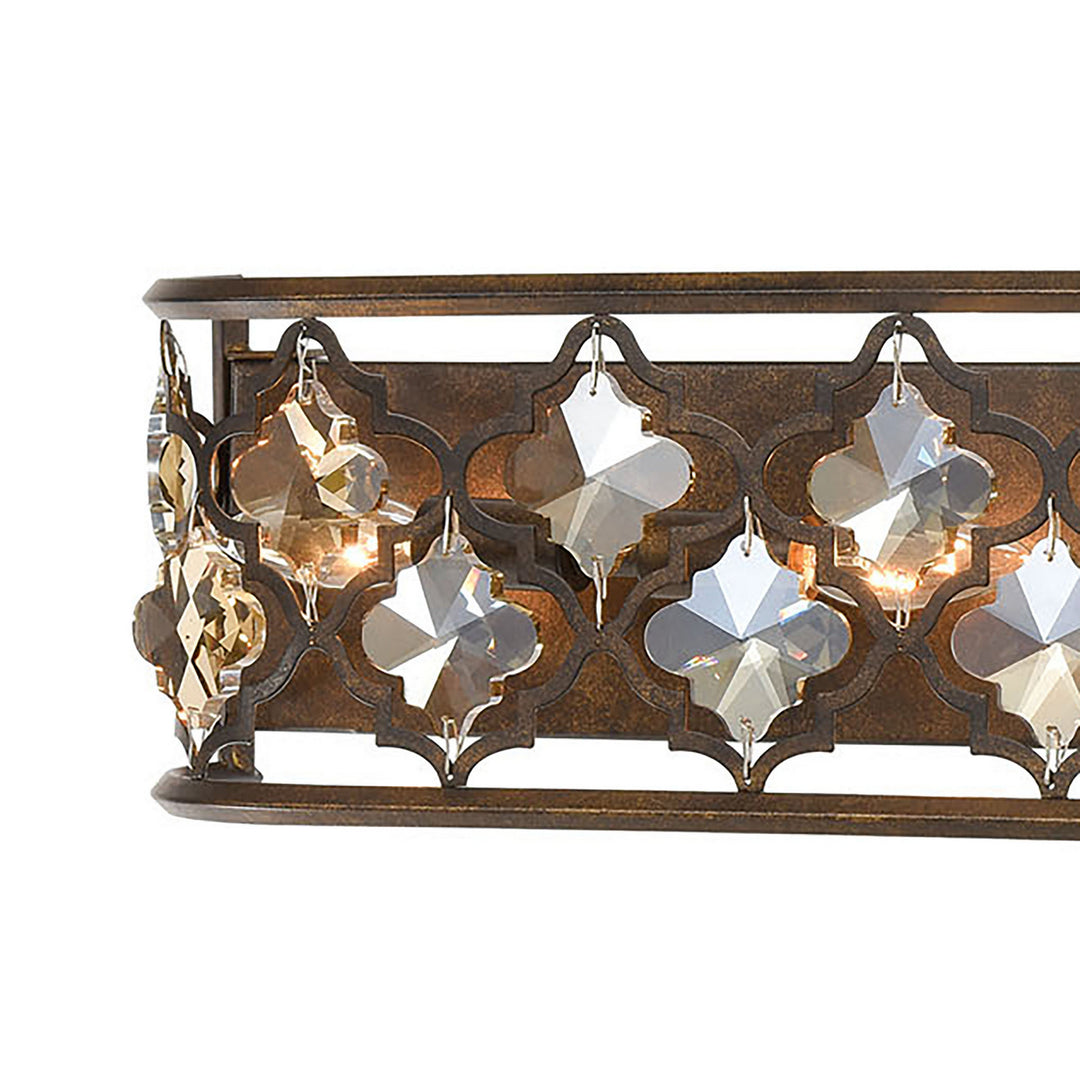 Elk Armand 31111/6 Bath Vanity Light 39 in. wide - Weathered Bronze