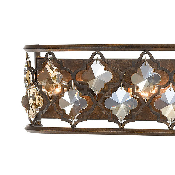 Elk Armand 31111/6 Bath Vanity Light 39 in. wide - Weathered Bronze