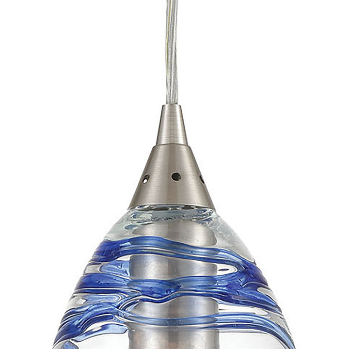 Elk Vines 31742/1 Pendant Light - Satin Nickel
