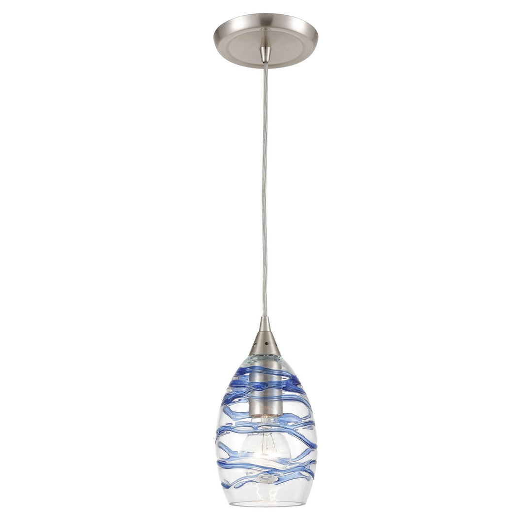 Elk Vines 31742/1 Pendant Light - Satin Nickel