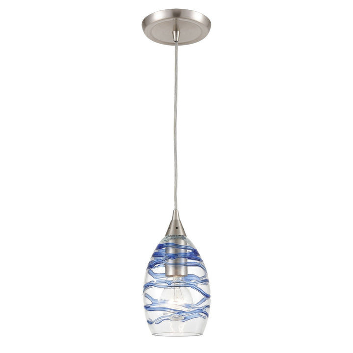 Elk Vines 31742/1 Pendant Light - Satin Nickel