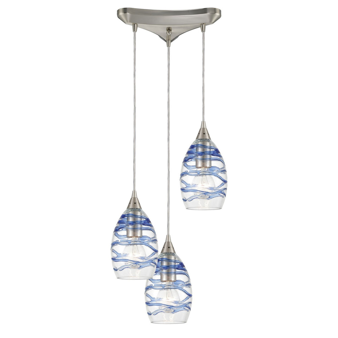 Elk Vines 31742/3 Pendant Light - Satin Nickel