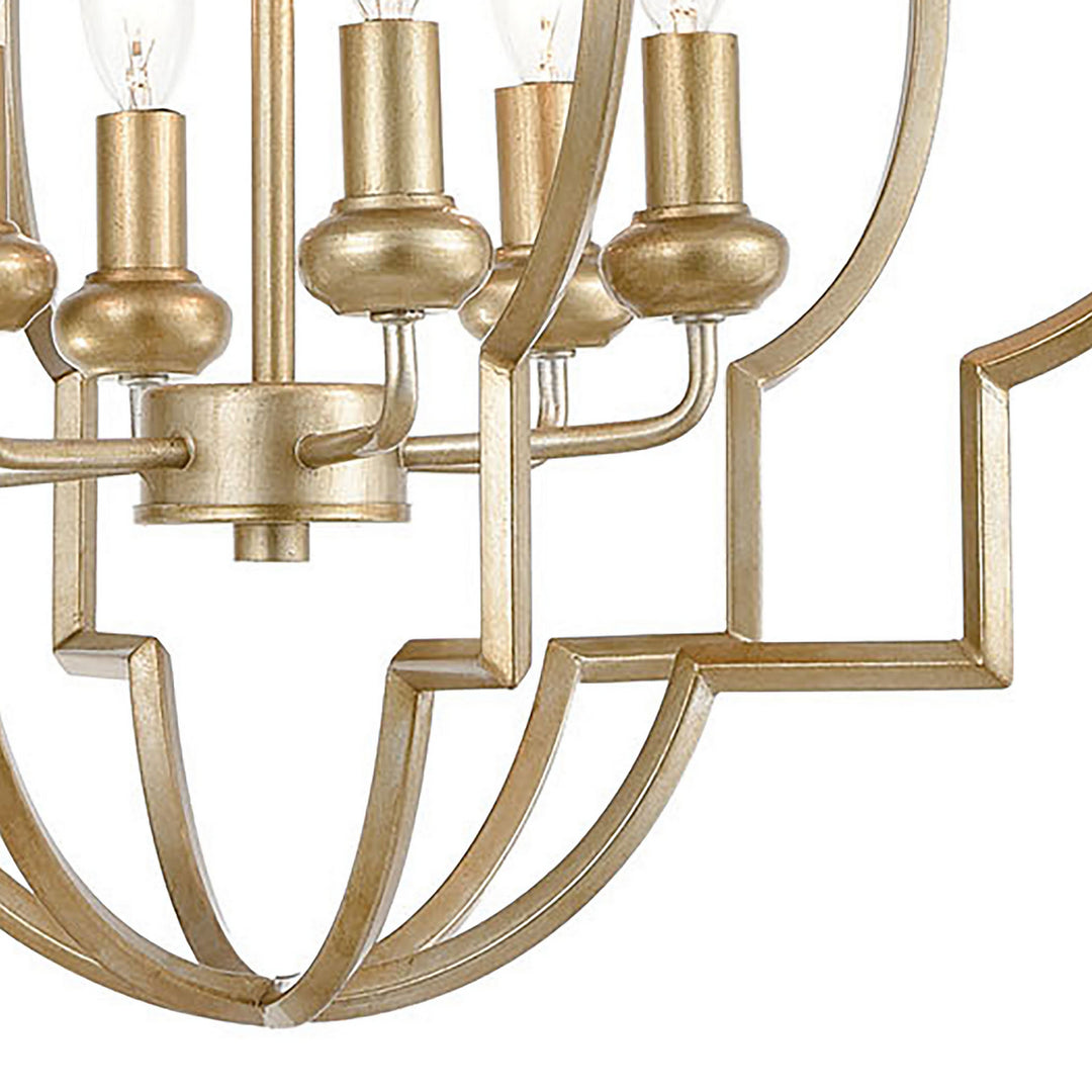 Elk Chandette 31808/6 Chandelier Light - Aged Silver
