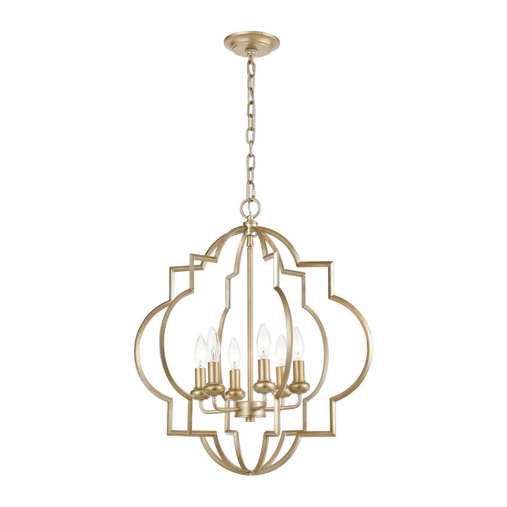 Elk Chandette 31808/6 Chandelier Light - Aged Silver