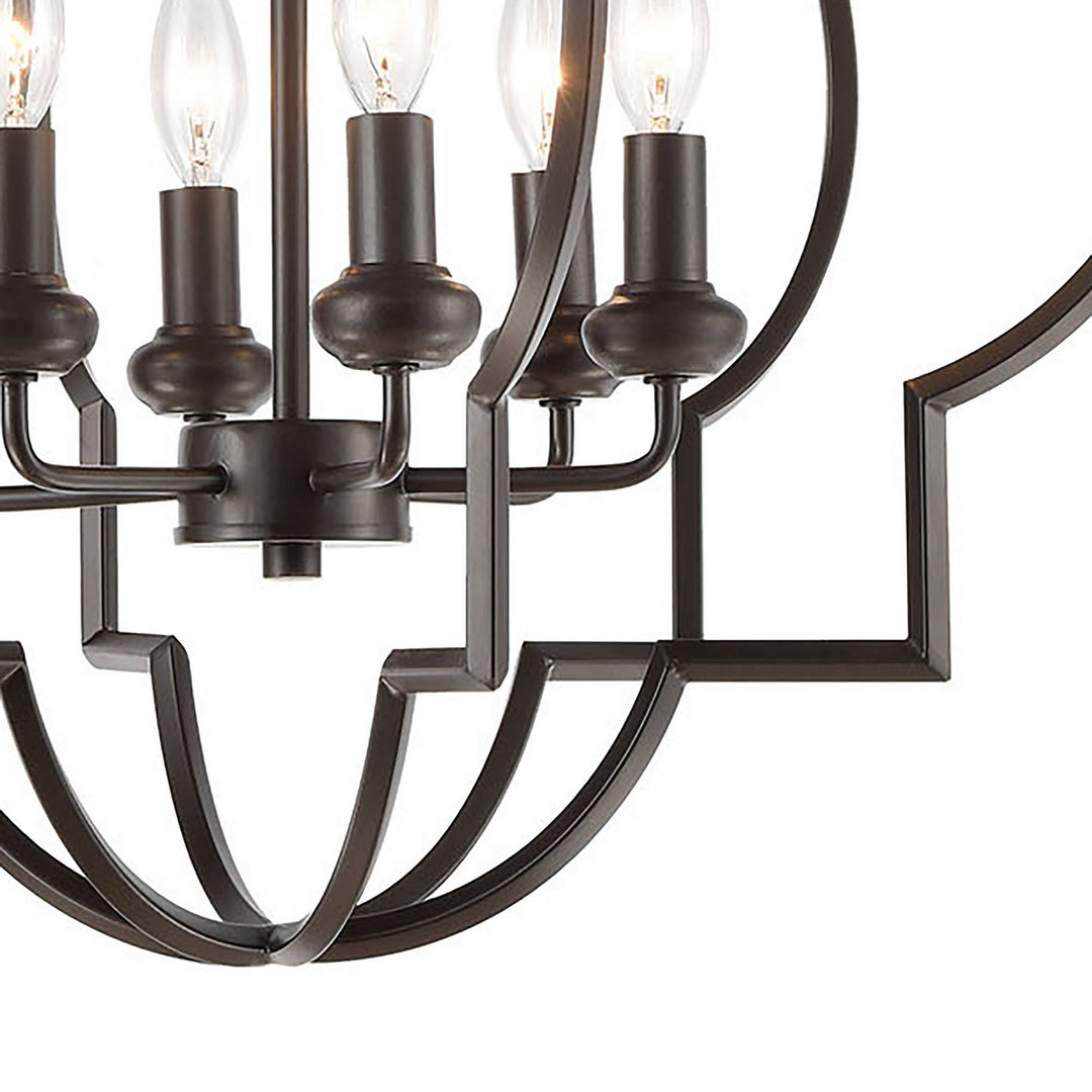 Elk Chandette 31818/6 Chandelier Light - Oil Rubbed Bronze