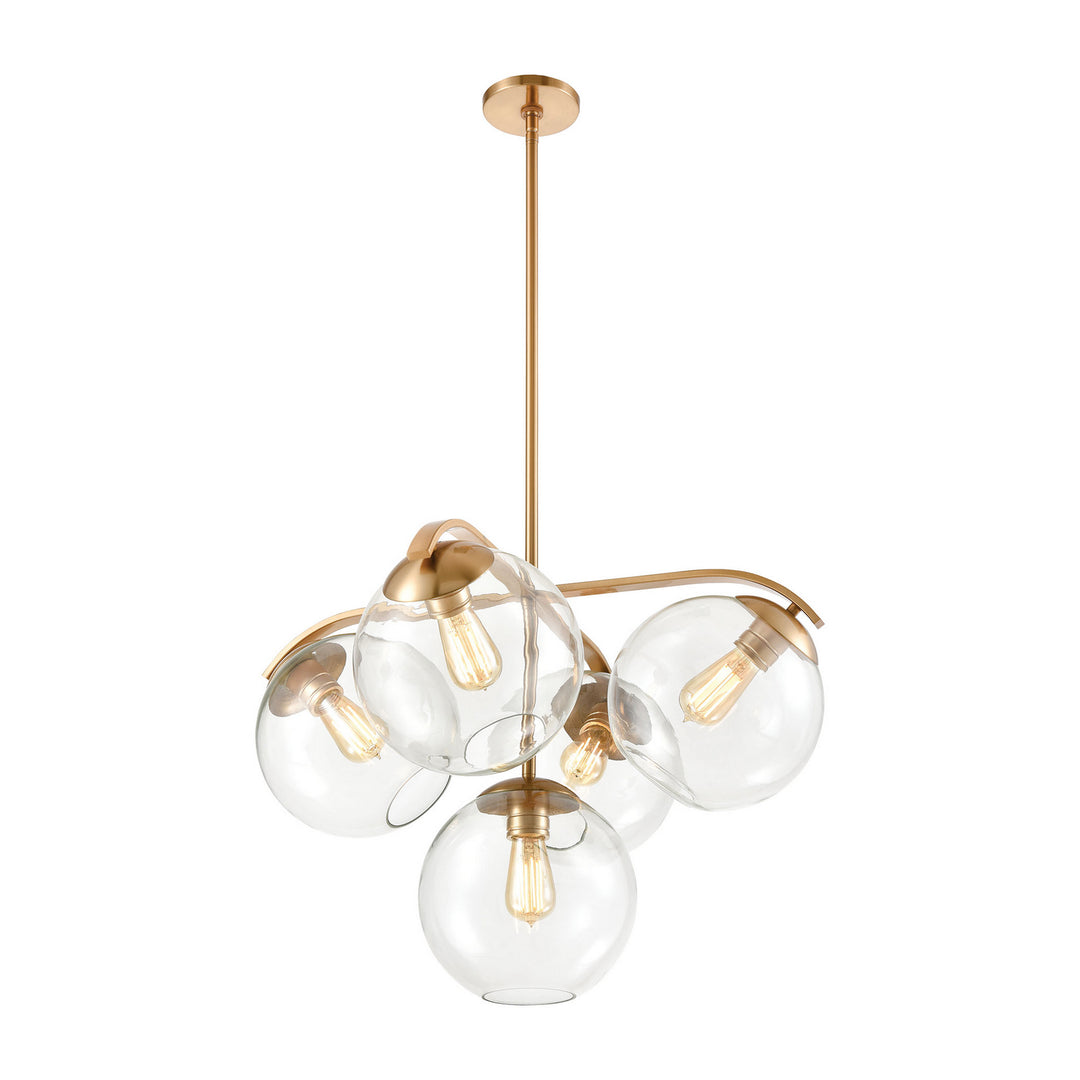 Elk Collective 32353/5 Chandelier Light - Satin Brass