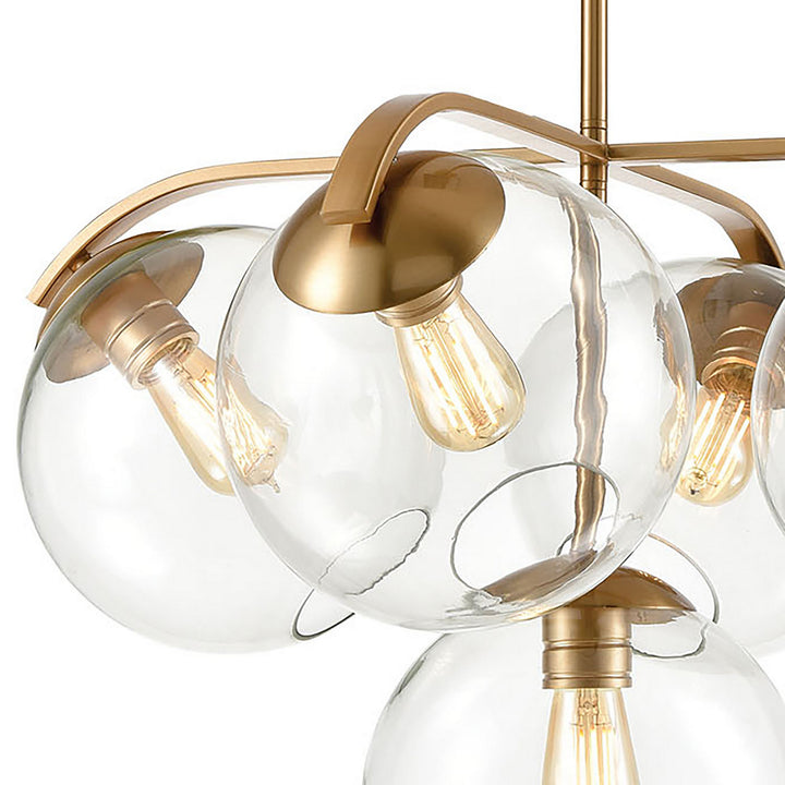 Elk Collective 32353/5 Chandelier Light - Satin Brass