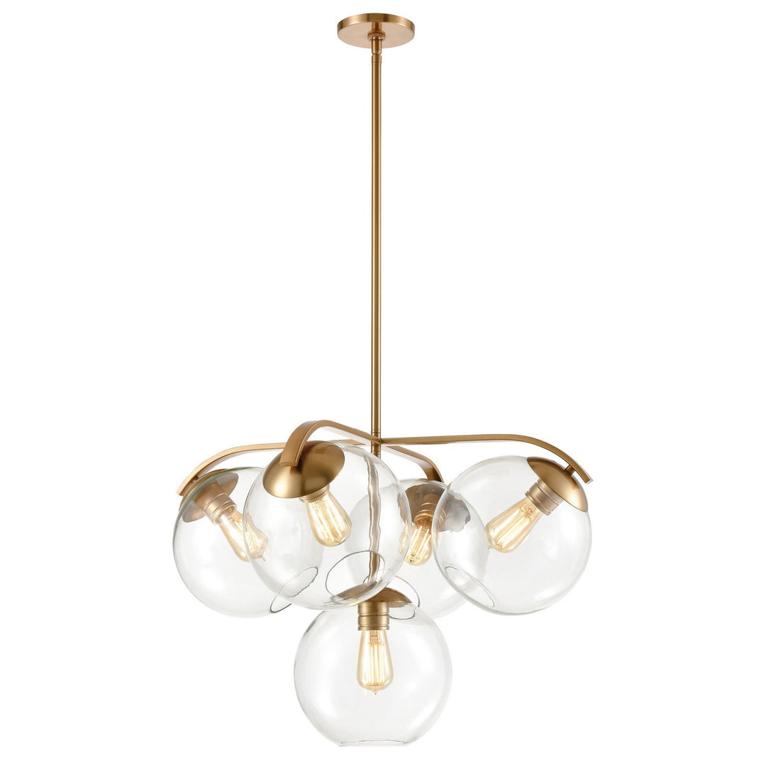 Elk Collective 32353/5 Chandelier Light - Satin Brass