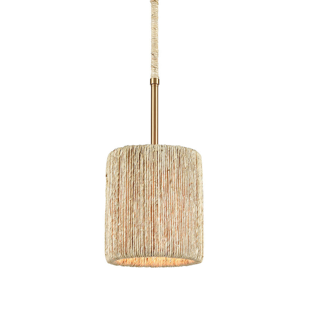 Elk Abaca 32411/1 Pendant Light - Satin Brass