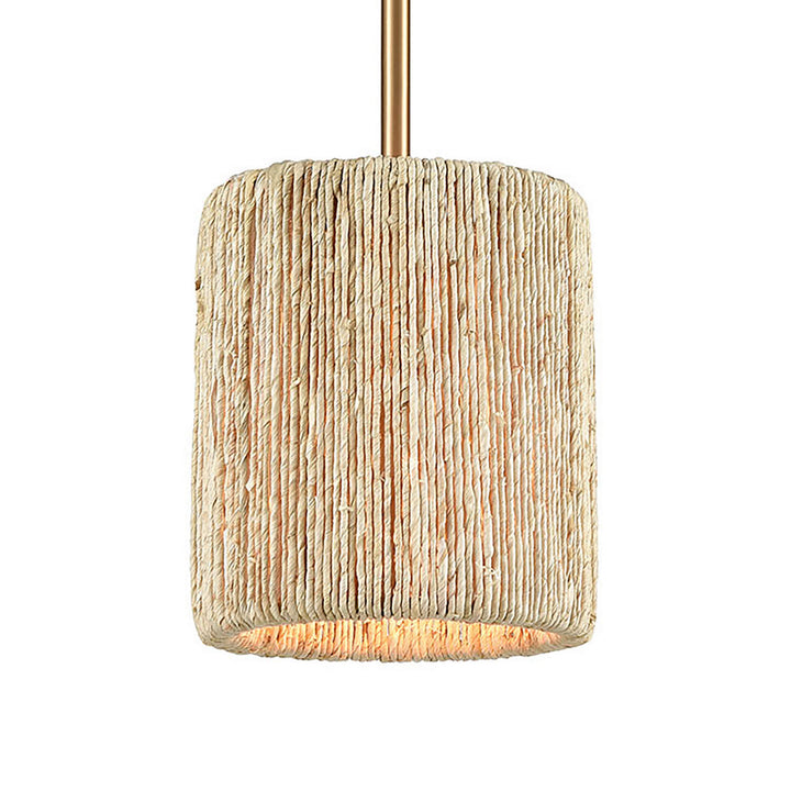 Elk Abaca 32411/1 Pendant Light - Satin Brass