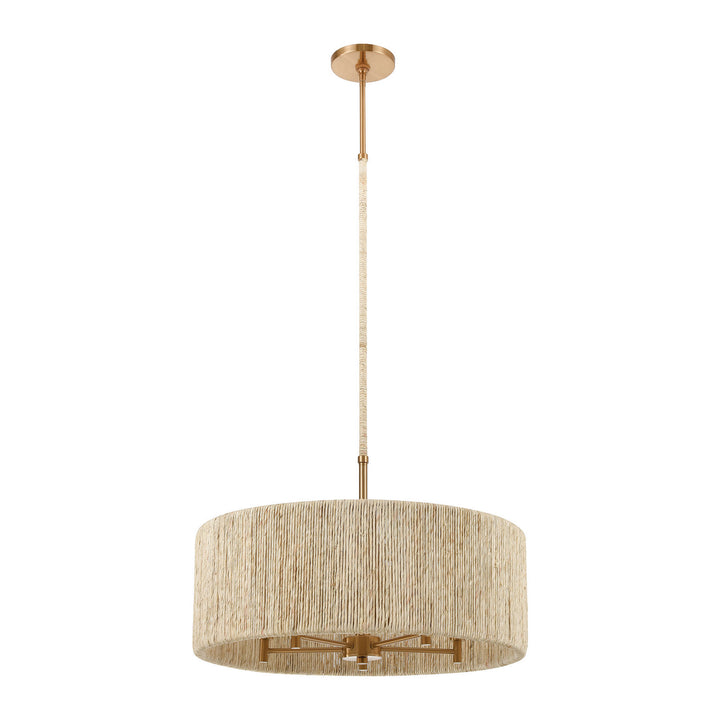 Elk Abaca 32412/5 Pendant Light - Satin Brass