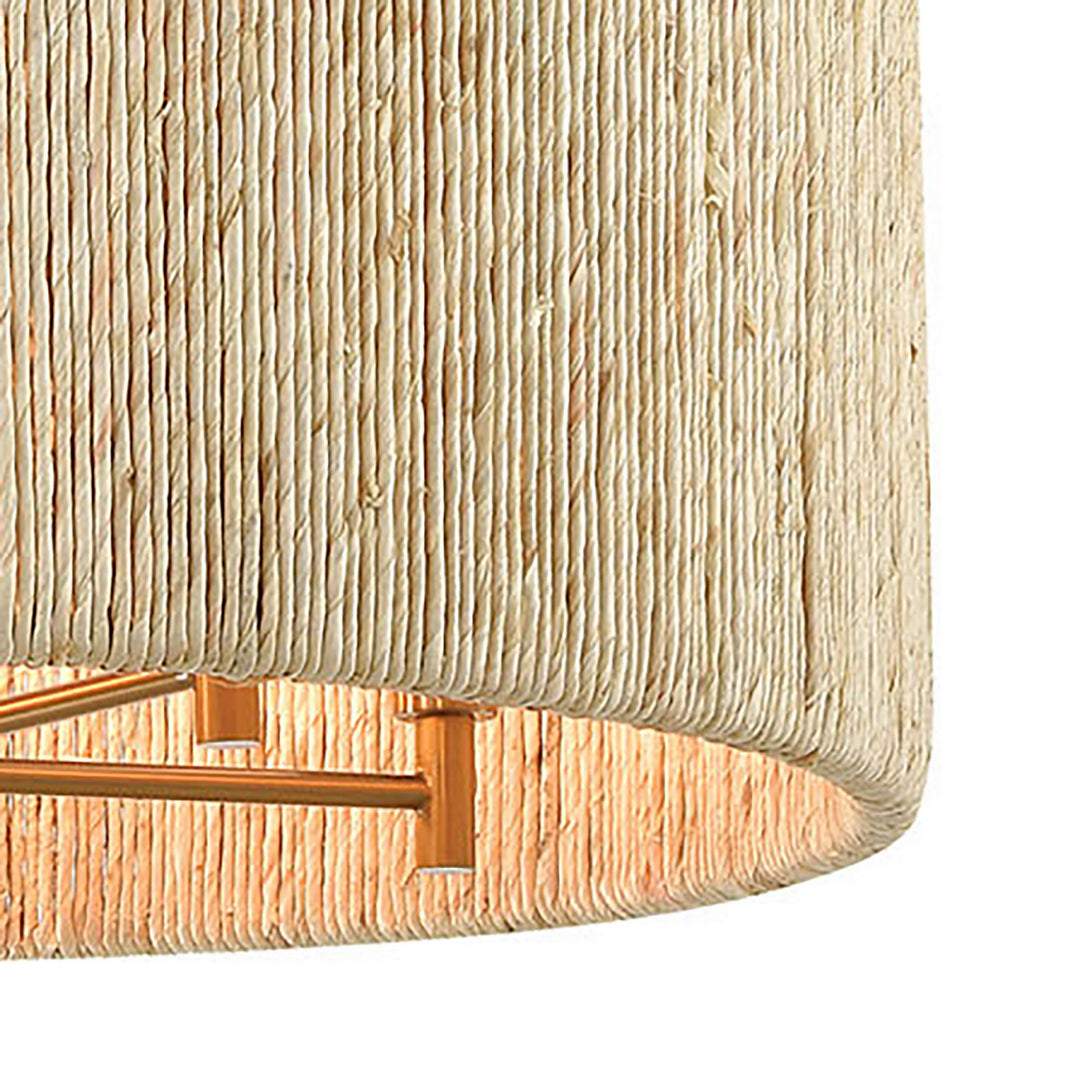 Elk Abaca 32412/5 Pendant Light - Satin Brass