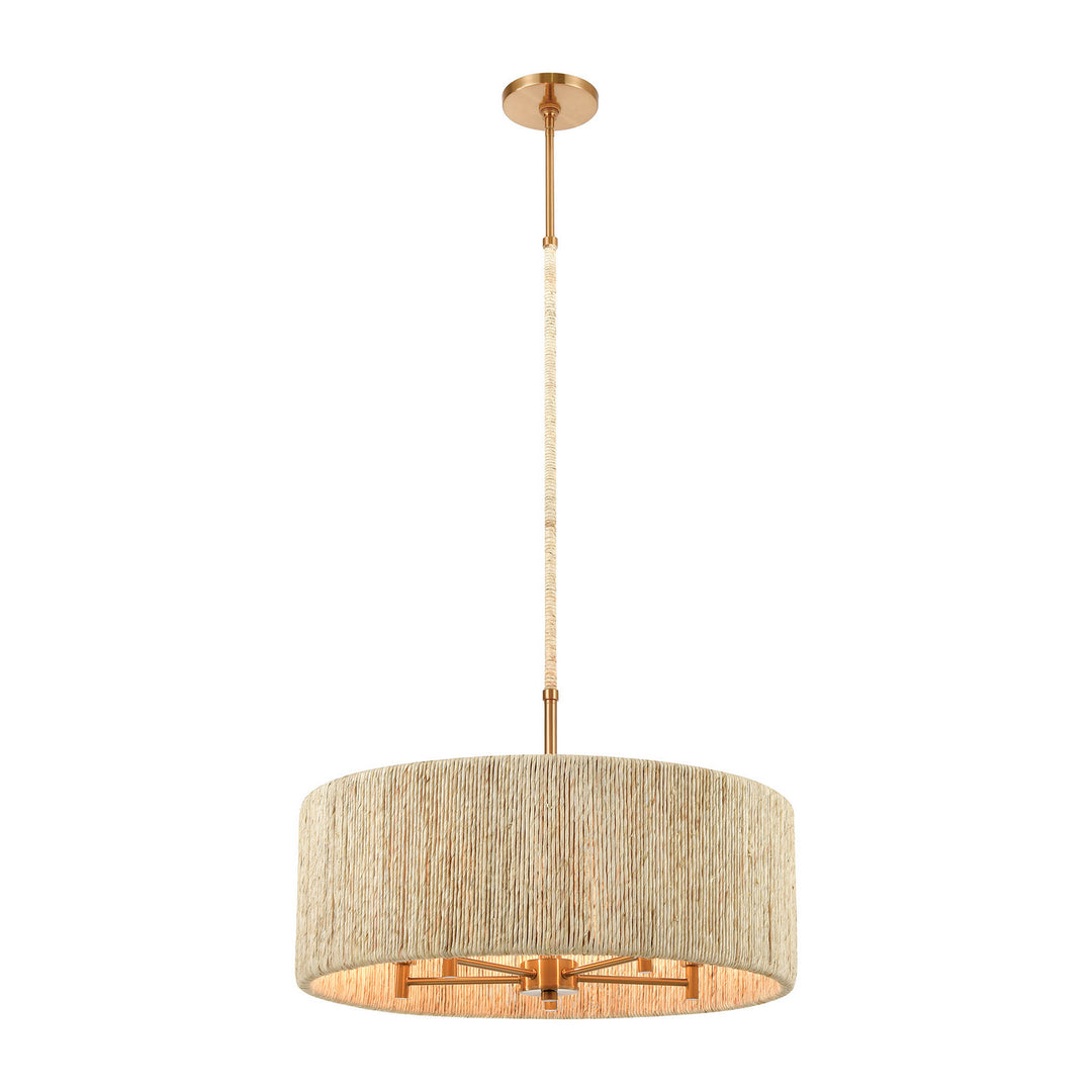 Elk Abaca 32412/5 Pendant Light - Satin Brass