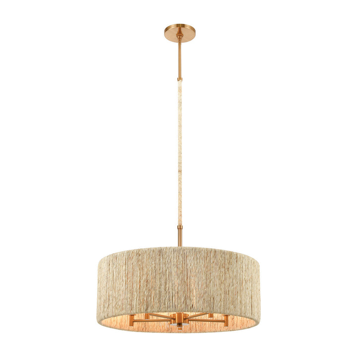 Elk Abaca 32412/5 Pendant Light - Satin Brass