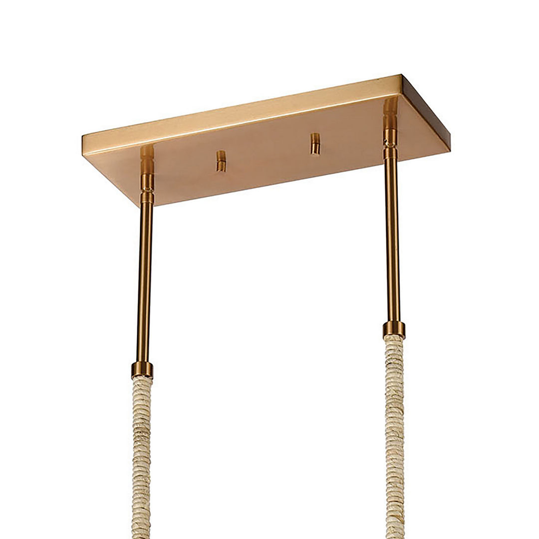 Elk Abaca 32414/5 Pendant Light - Satin Brass