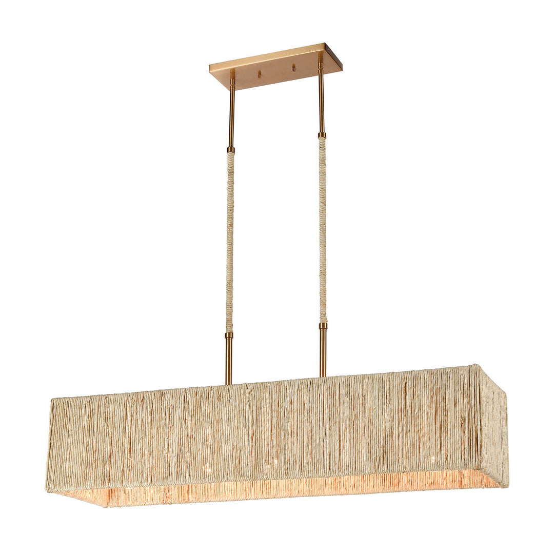 Elk Abaca 32414/5 Pendant Light - Satin Brass
