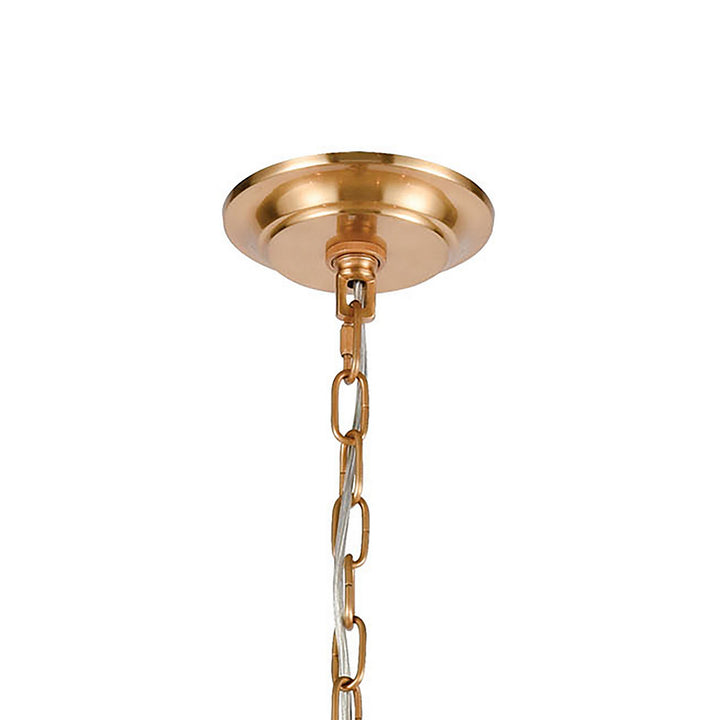 Elk Abaca 32415/6 Chandelier Light - Satin Brass