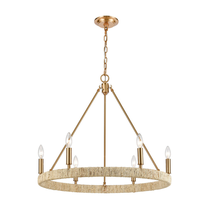 Elk Abaca 32415/6 Chandelier Light - Satin Brass