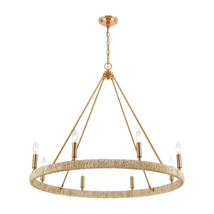 Elk Abaca 32416/8 Chandelier Light - Satin Brass
