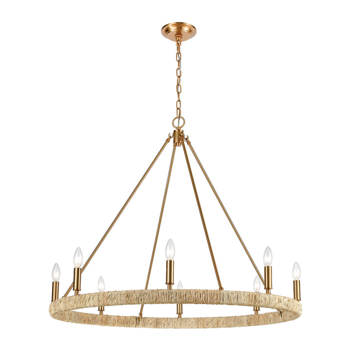 Elk Abaca 32416/8 Chandelier Light - Satin Brass