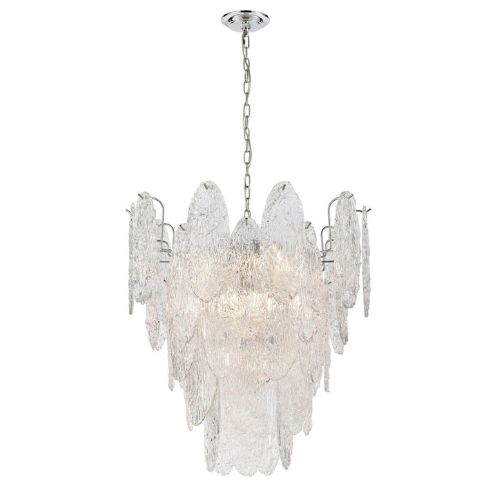 Elk Frozen Cascade 32445/9 Chandelier Light - Polished Chrome