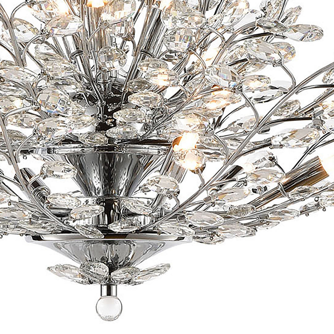 Elk Crystique 45464/12 Chandelier Light - Polished Chrome