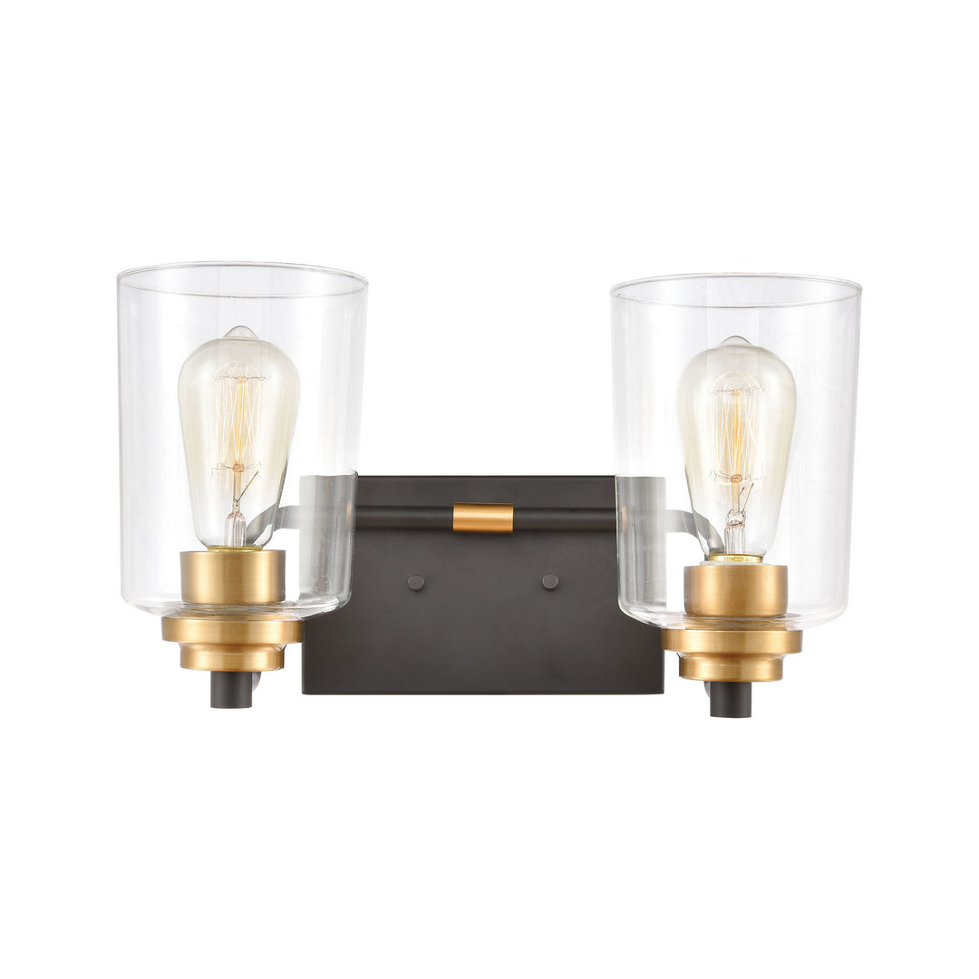 Elk Robins 46611/2 Bath Vanity Light 14 in. wide - Matte Black