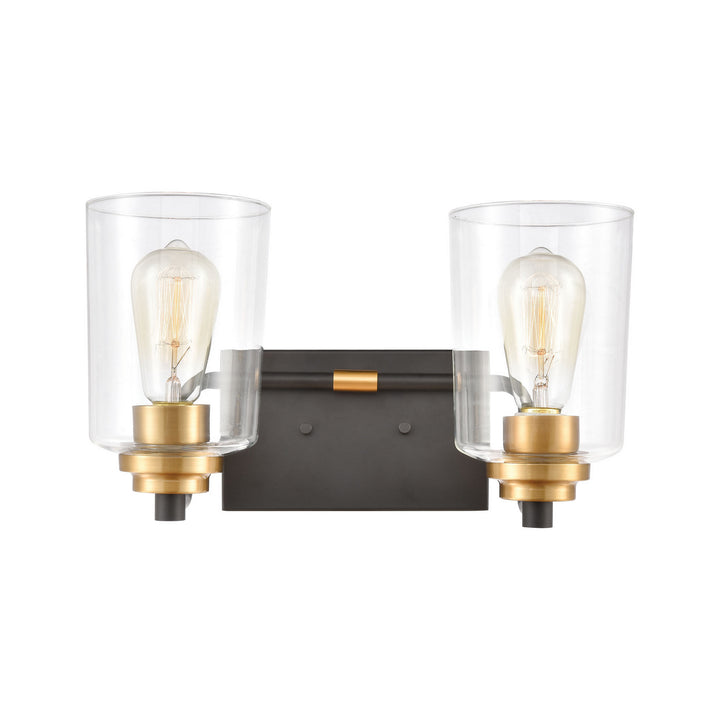 Elk Robins 46611/2 Bath Vanity Light 14 in. wide - Matte Black