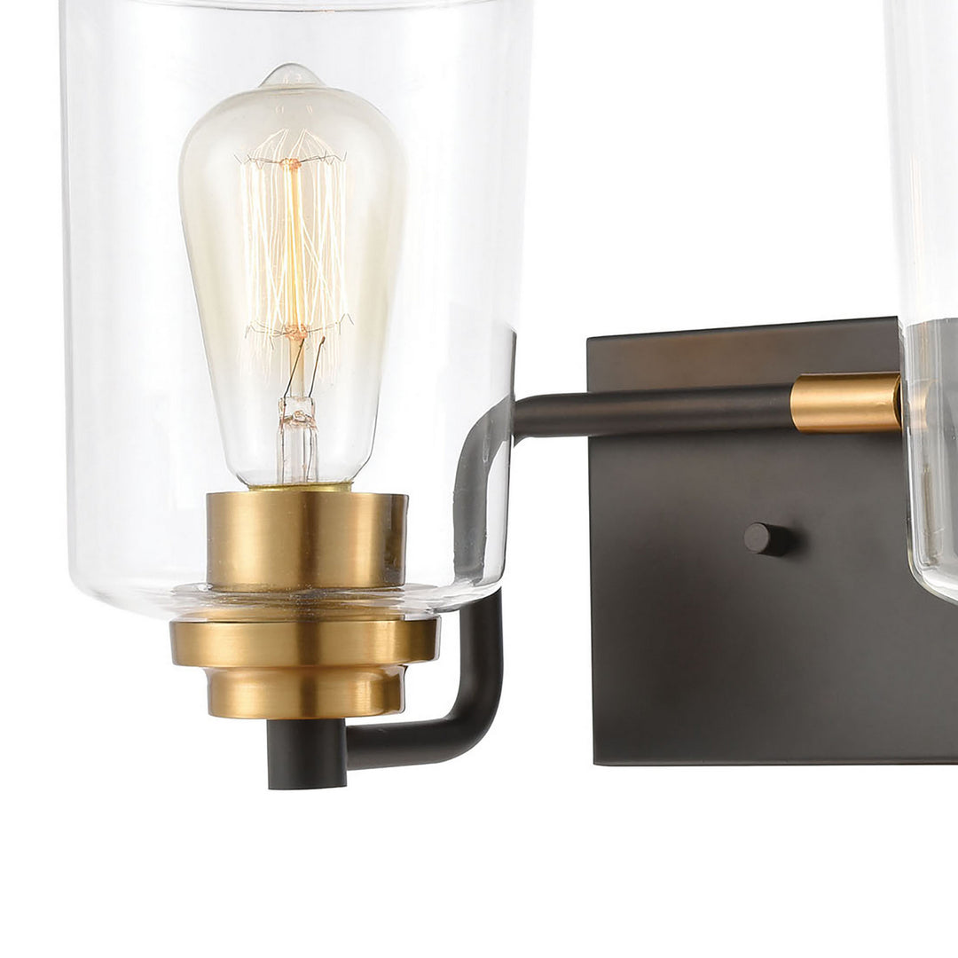 Elk Robins 46611/2 Bath Vanity Light 14 in. wide - Matte Black
