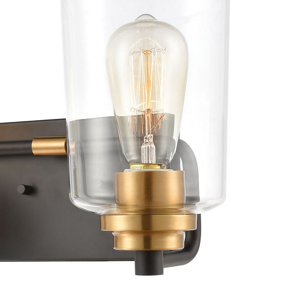 Elk Robins 46611/2 Bath Vanity Light 14 in. wide - Matte Black