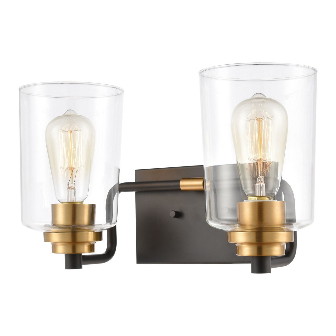 Elk Robins 46611/2 Bath Vanity Light 14 in. wide - Matte Black