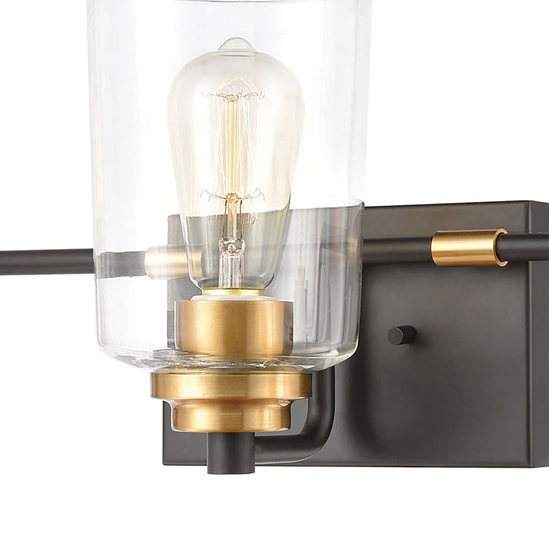 Elk Robins 46612/3 Bath Vanity Light 23 in. wide - Matte Black