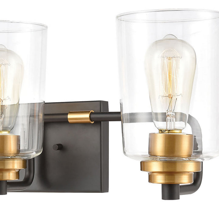 Elk Robins 46612/3 Bath Vanity Light 23 in. wide - Matte Black