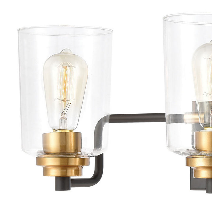 Elk Robins 46612/3 Bath Vanity Light 23 in. wide - Matte Black