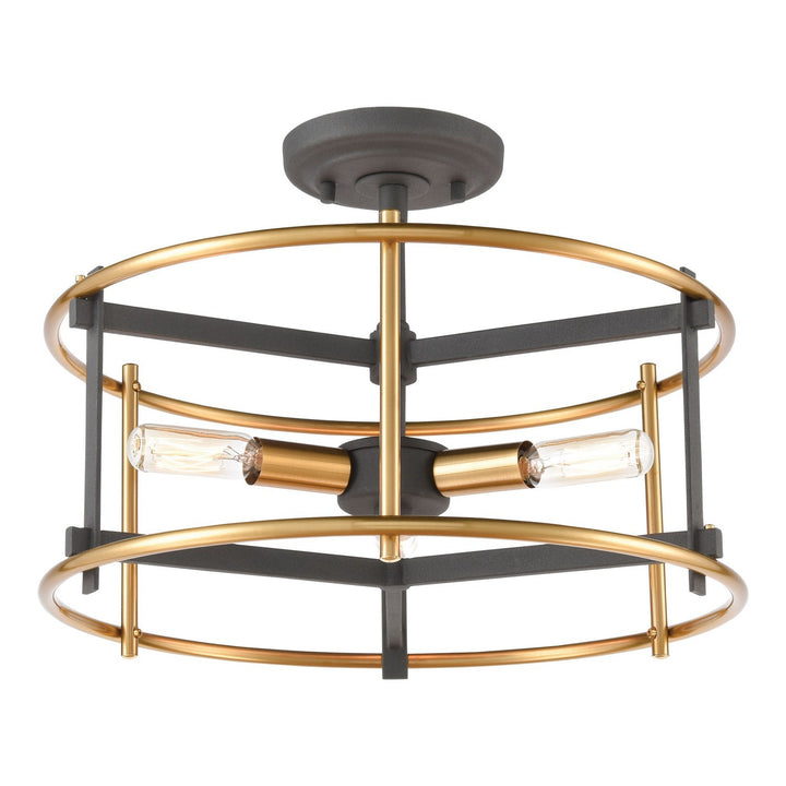 Elk Millington 46651/3 Ceiling Light - Charcoal