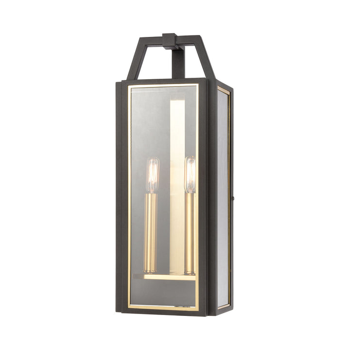 Elk Lighting 46741/2 Modern Portico Outdoor Charcoal