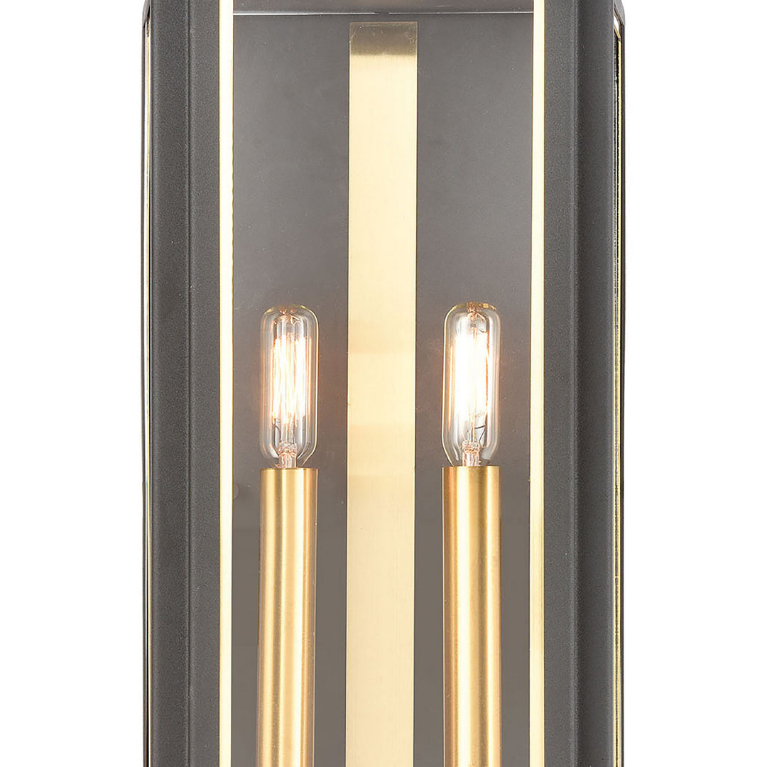 Elk Lighting 46741/2 Modern Portico Outdoor Charcoal