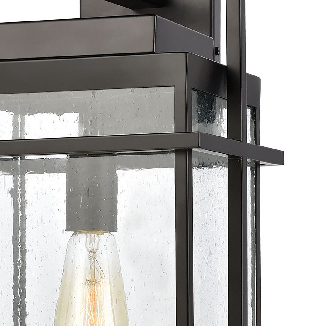 Elk Lighting 46762/1  Breckenridge Outdoor Matte Black