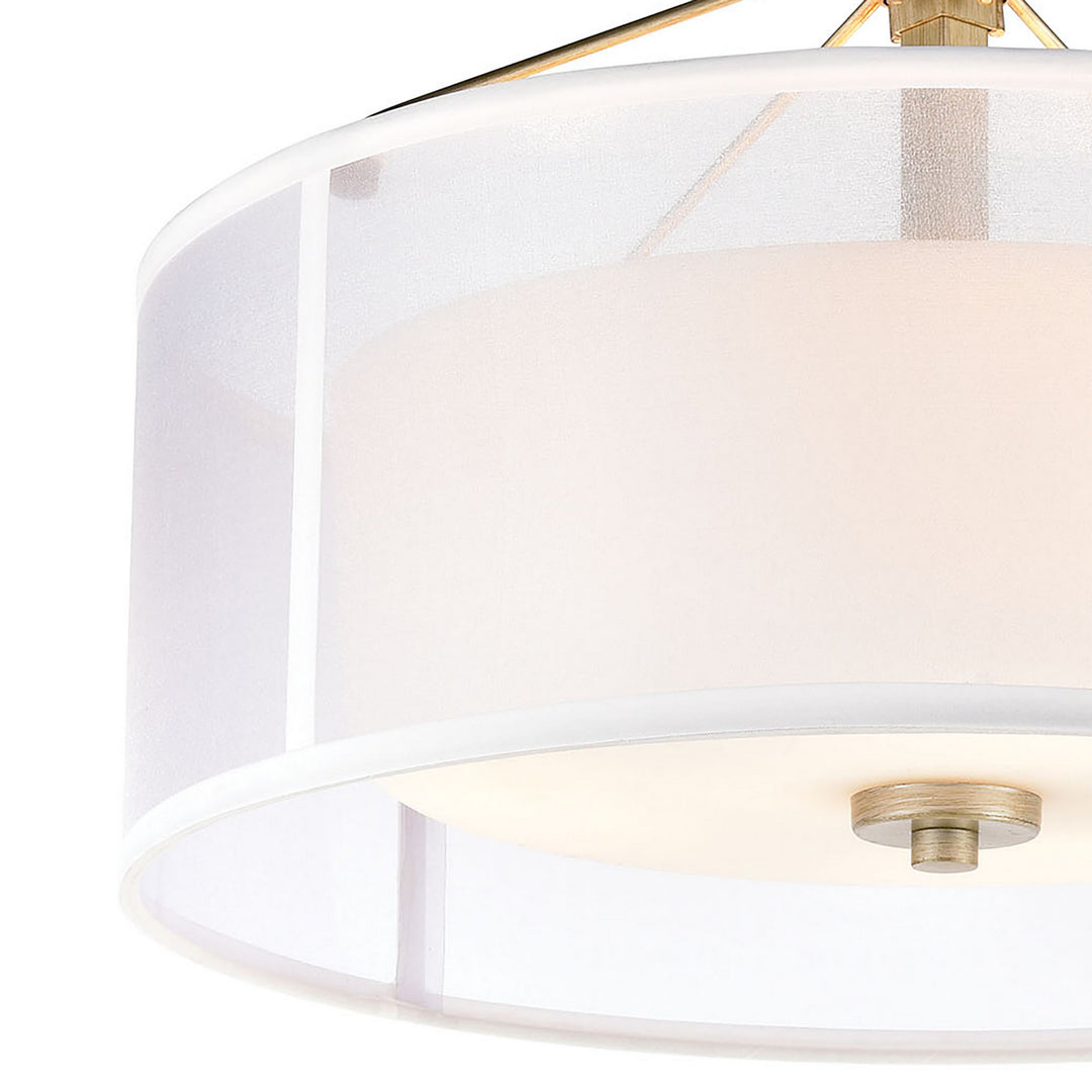 Elk Diffusion 57034/3 Ceiling Light - Aged Silver