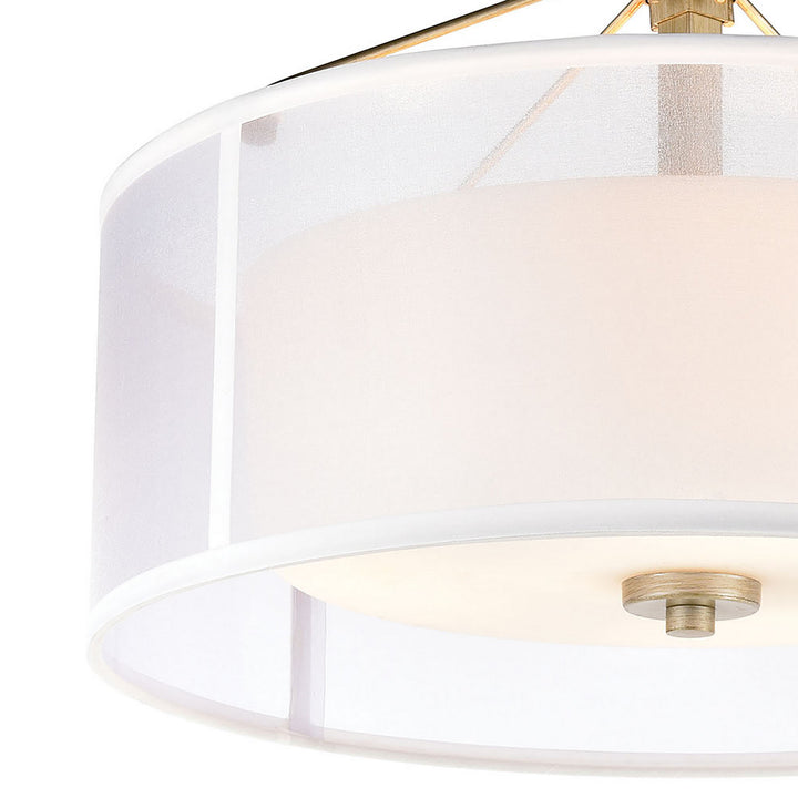 Elk Diffusion 57034/3 Ceiling Light - Aged Silver